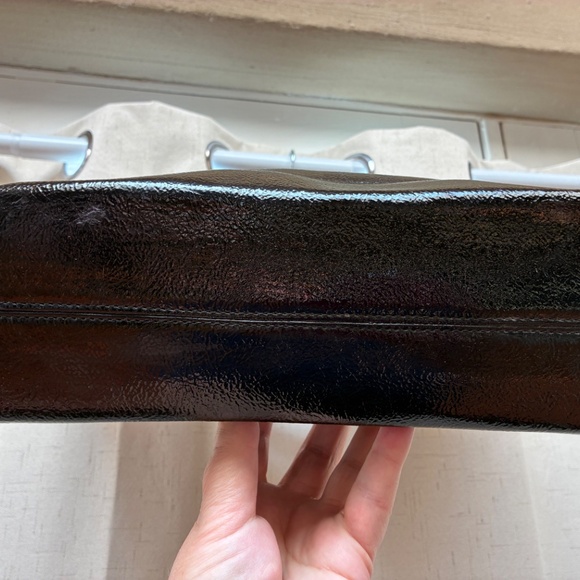 Guess Pebbled Patent Leather Purse - Picture 5 of 8